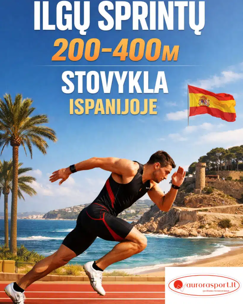 2026 pavasario ilgu sprintu stovykla - 4Active Sveikatingumo Centras